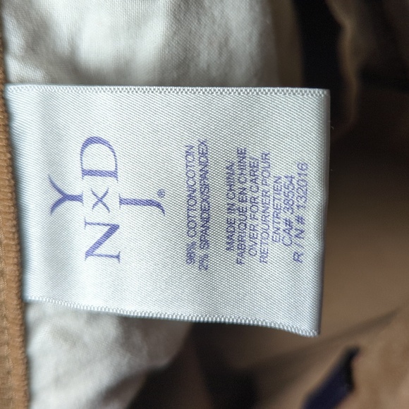 NYDJ Bootcut Tan Corduroy Pants with Lift Tuck Technology Stretch Women's Size 8 - Picture 5 of 7
